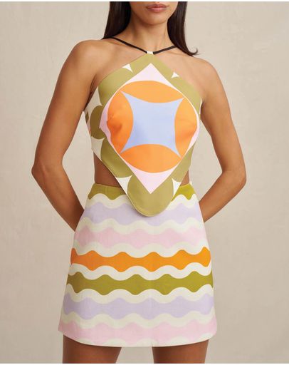 Orange, Pink & Blue