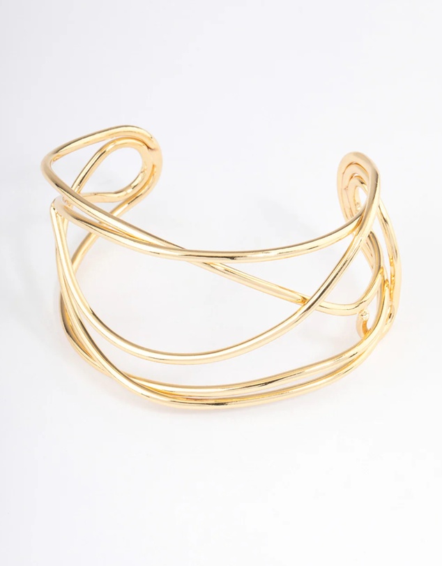 Lovisa - Gold Plated Organic Wire Bangle