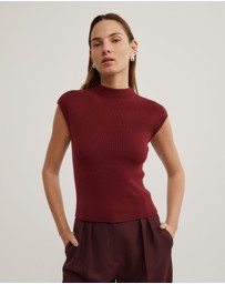 Witchery - High Neck Knit T-shirt
