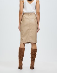 Grace Willow - Asymm PU Skirt