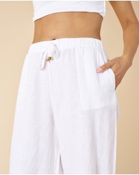 CAMIXA - Palazzo Linen Pants