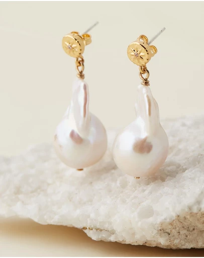 Carly Paiker - Sunburst Baroque Pearl Earrings