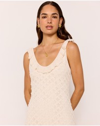 MINKPINK - Sabine Pointelle Midi Dress