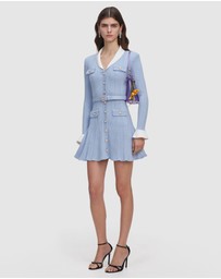 Self Portrait - Ribbed Knit Mini Dress