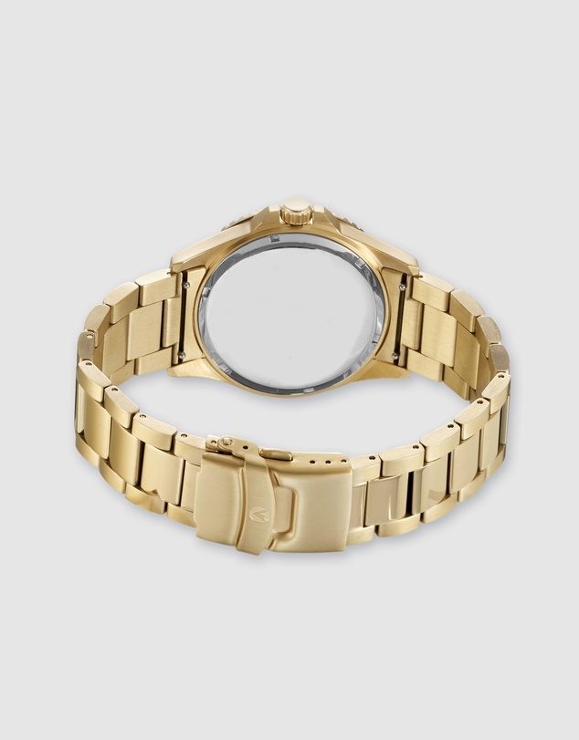 Maxum - Prince Black Dial, Gold Tone Case & Bracelet
