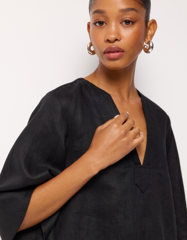 AERE - Soraya Linen Mini Dress