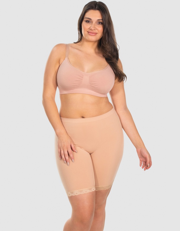 B Free Intimate Apparel - Mid Rise Anti-Chafing Cotton Shorts