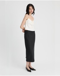 Madre Natura - Eucalyptus Tie Front Top
