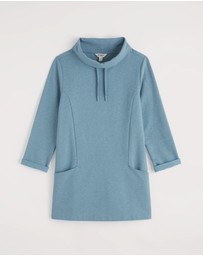 Seasalt - Seasalt Cornwall Blue Formative Brushed Back Jersey Tunic