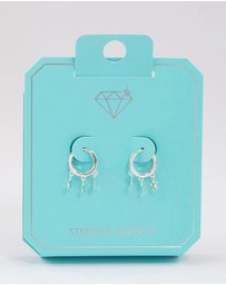 Lovisa - Sterling Silver Trio Star Huggie Earrings