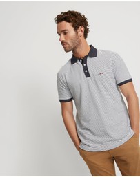 Oxford - Mack Striped Organic Cotton Polo