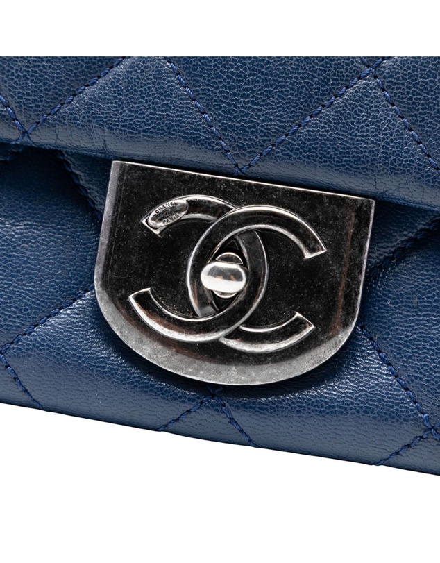 Pre-Loved by Azura Reborn - Pre-Loved Large Quilted Goatskin Double Carry Waist Chain Flap
