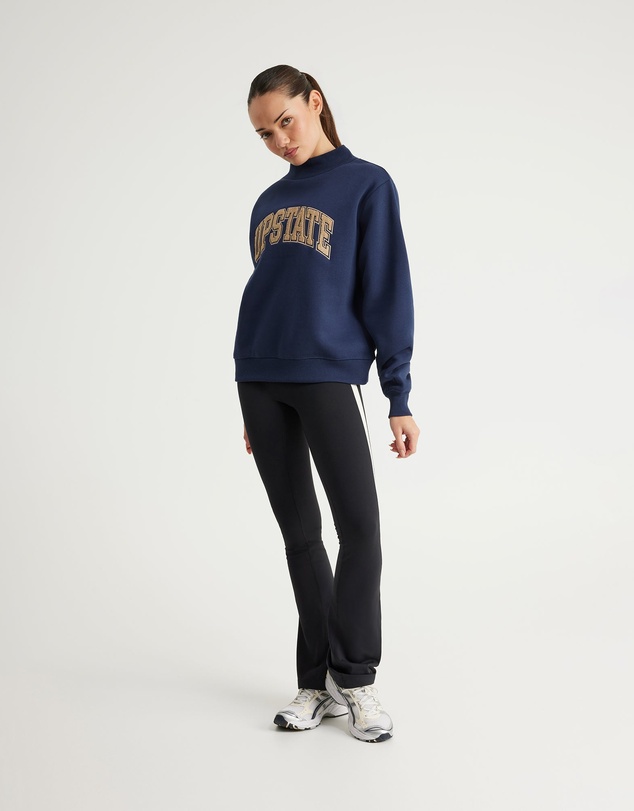 Upstate - College Mock Neck - Midnight Navy