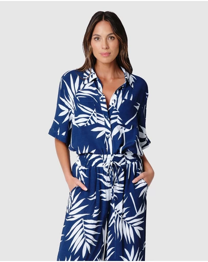 UNE PIECE - Short Sleeve Button-Up Shirt