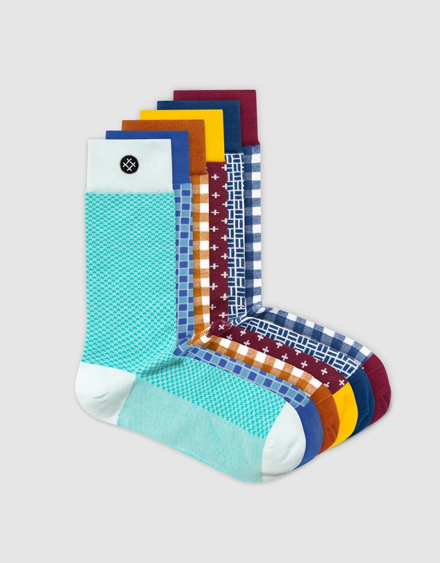 Sockdaily - Daylight 6 Pack Crew Socks