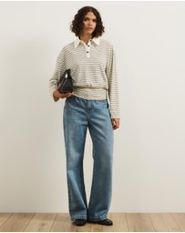 Atmos&Here - Averin Long Sleeve Fitted Waist Top