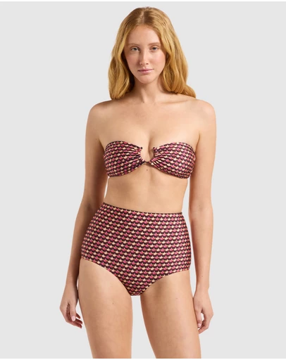 JETS - Coco Geo Bandeau Bikini Top