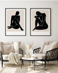 Olive et Oriel - Le Femme II Art Print