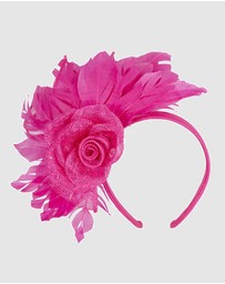 Max Alexander - Modern Fuchsia Racing Fascinator