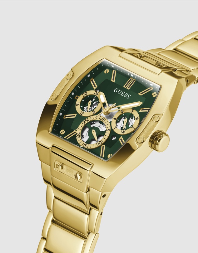 GUESS - Guess Phoenix Gold Tone & Green