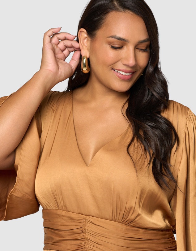 Pink Dusk by Curve Project - Work It Maxi Dress