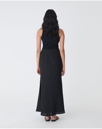 Forcast - Amelia Linen Blend Maxi Skirt