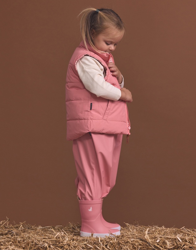 Crywolf - REVERSIBLE ECO-VEST Rose Gingham