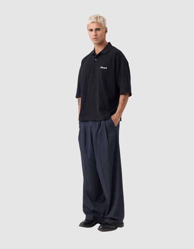 Zanerobe - Box Crop Polo Black