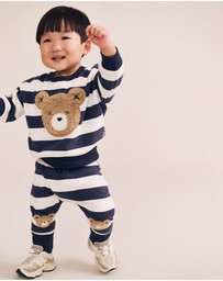 Huxbaby - Furry Huxbear Stripe Sweatshirt - Babies-Kids