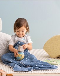 Love to Dream - Sleep Bag 0.2 TOG Stretch Organic Cotton Stellar in Denim