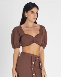 Heaven Australia - Garnet Lace Crop