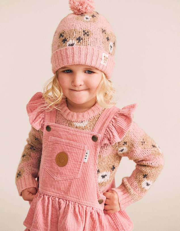 Huxbaby - Classic Tiered Cord Pinafore - Babies-Kids
