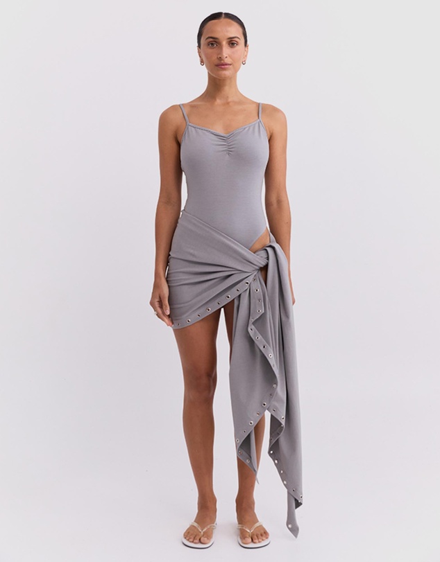 Pinky & Kamal - Ruched Leotard 