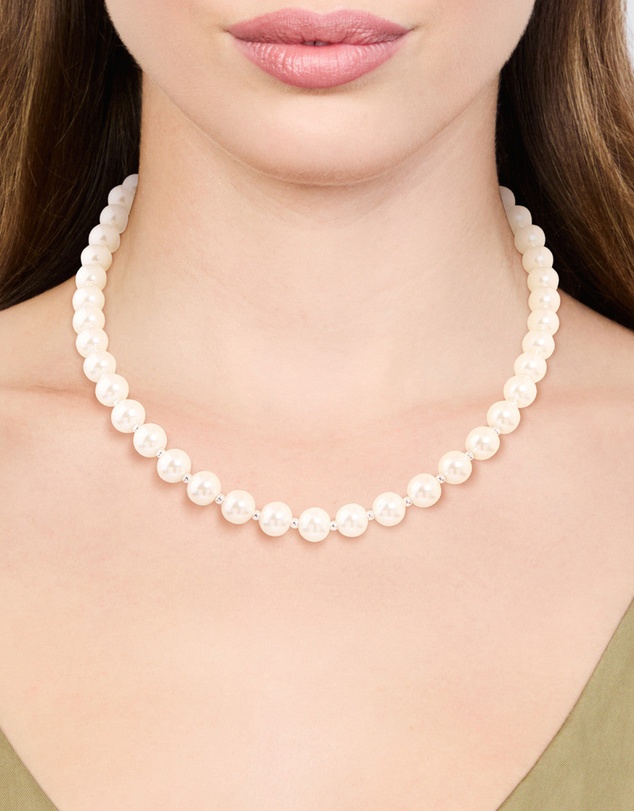 Lovisa - Silver Plated Pearl & Ball Necklace