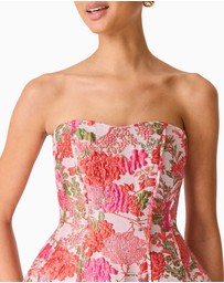 Elliatt - Floralie Strapless Mini Dress