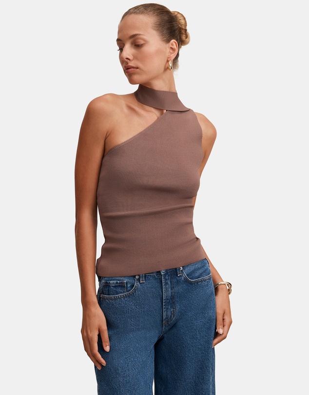 Forever New - Isla Scarf Knitted Top