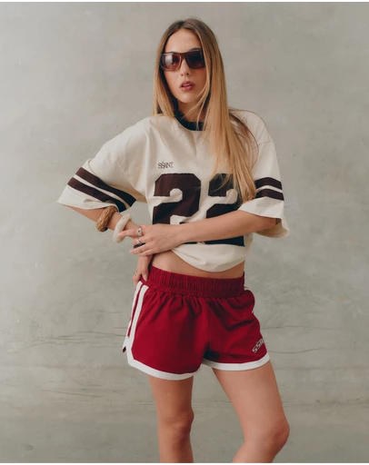 SSAINT - Reflective V Shorts Cherry