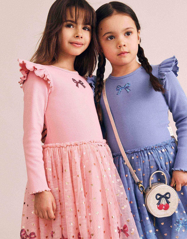 Huxbaby - Sequin Bow Tulle Dress - Babies-Kids