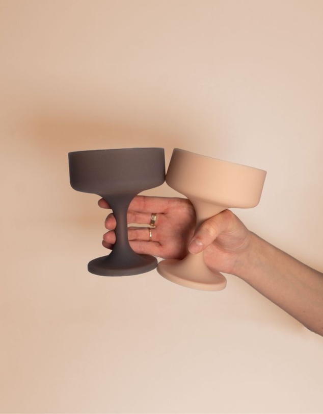 porter green - mecc | silicone unbreakable cocktail glasses