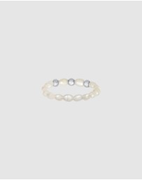 Elli Jewelry - Ring Beads Trend with Freshwater Pearls in 925 Sterling Silver