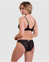 Billet Doux - Secrete Sheer Lace Bikini Brief