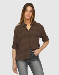 Belle & Bloom - Yoko Shirred Chiffon Blouse