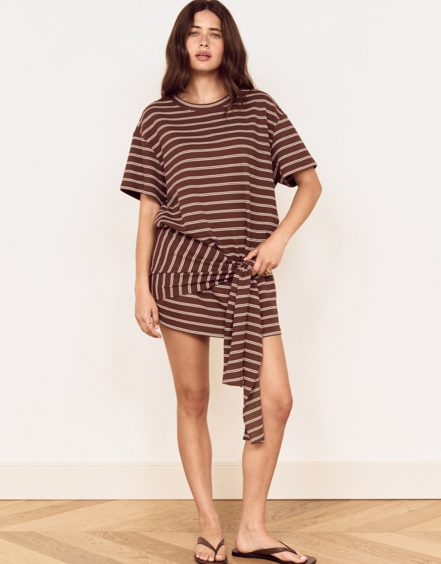 MINKPINK - Vesper Tie Waist Mini Dress