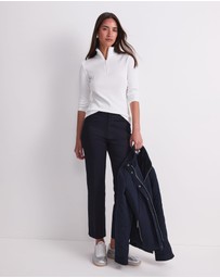 Sportscraft - Lucy Zip Funnel Neck Top