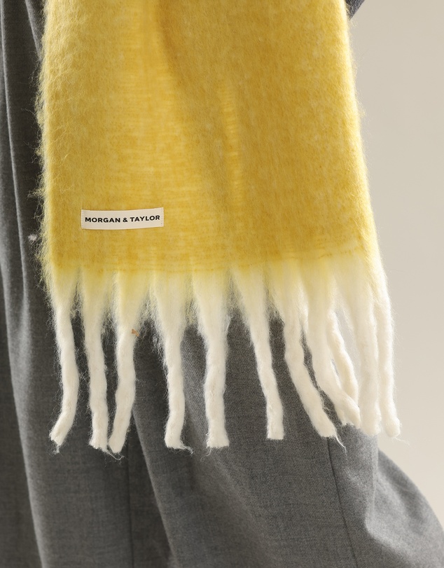 Morgan & Taylor - Cosette Chunky Two-Toned Scarf in Yellow