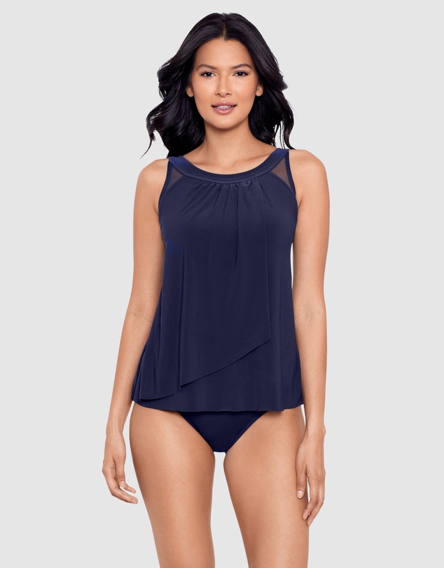 Miraclesuit Swimwear  - Illusionists Ursula Underwired High Neck Tankini Top