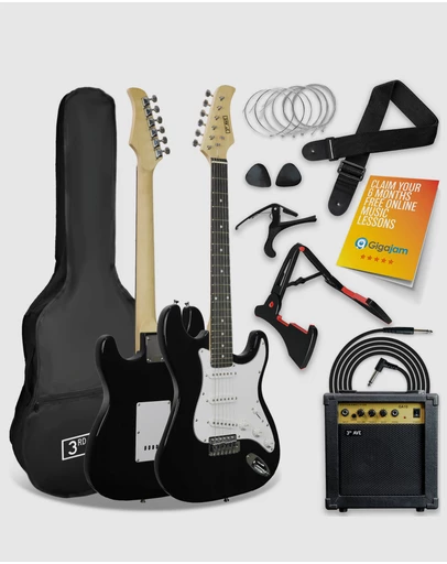 iWorld - 3rd Avenue Electric Guitar Pack - Black