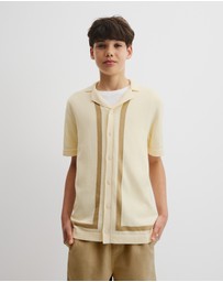 Country Road - Teen Knit Stripe Detail Shirt