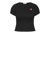 City Chic - Plus Size Cherry Tee - black