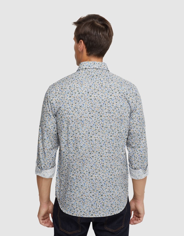 Oxford - Kenton Floral Print Cotton Shirt